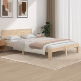 Cadru de pat, 140x200 cm, lemn masiv de pin, vidaXL