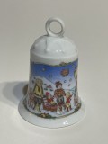 Clopot de Craciun din portelan german HUTSCHENREUTHER