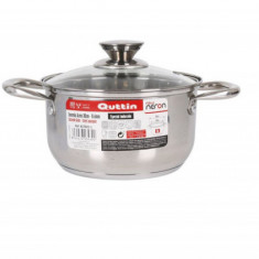 Cratita inox 3 litri cu capac sticla