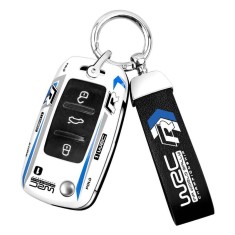 Husă cheie auto si breloc ABS+TPU pentru Volkswagen VW Volkswagen Polo Tiguan Passat B5 B6 B7 Golf 4 5 6 MK6 Jetta Lavida Skoda Octavia Seat