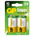 Baterie GP Batteries, Super Alcalina D (LR20) 1.5V alcalina, blister 2 buc. &quot;GP13A-2UE2&quot; &quot;GPPCA13AS005&quot; - 17154 (timbru verde 0.16 lei)
