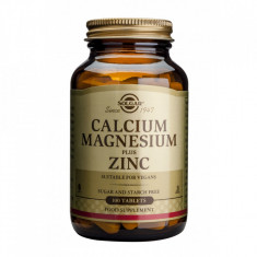 Calcium Magnesium + Zinc Solgar 100 tablete foto