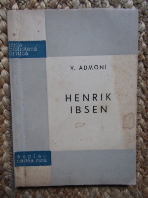 HENRIK IBSEN-V. ADMONI foto