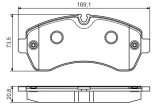 BOSCH 0 986 495 107 set placute frana,frana disc