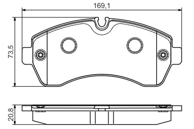 BOSCH 0 986 495 107 set placute frana,frana disc foto