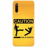 Husa silicon pentru Xiaomi Mi 9, This Is Sparta Funny Illustration