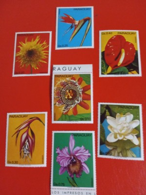 PARAGUAY, FLORA - SERIE COMPLETĂ MNH foto