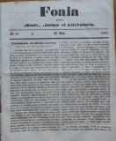 Foaia pentru minte , inima si literatura , nr. 20 , 1863 , Brasov , I. Muresanu