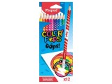 Creioane colorate Maped Color'Peps Oops cu guma 12 culori