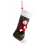 Ciorap decorativ Halloween Befana textil multicolor II cm 18,5 x 37 H