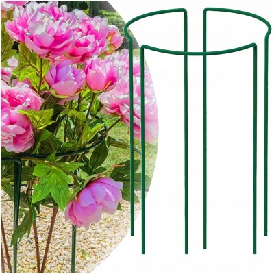 Suport metalic pentru flori set 3 bucati verde 15x45 cm foto