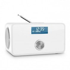 Auna DABstep DAB / DAB + Radio Digital Bluetooth RDS FM radio cu ceas de?teptator alb foto