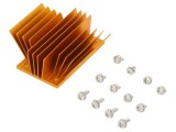 Radiator cu aripioare BGA aurie 58x37mm