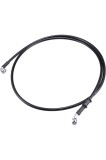 Conductă de fr&acirc;nă hidraulică auto, racord pentru furtun de ulei 28&deg;90&deg;AN3 M10 negru 150cm