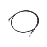 Conductă de fr&acirc;nă hidraulică auto, racord pentru furtun de ulei 28&deg;90&deg;AN3 M10 negru 150cm