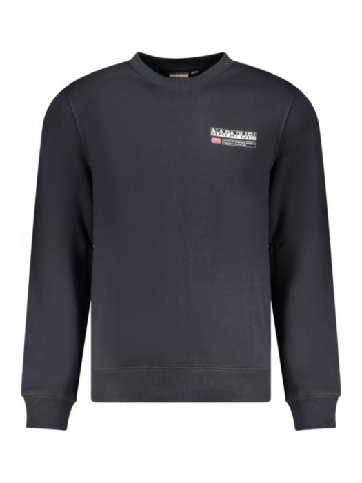 Bluză bărbați, cu logo, Regular fit, negru, S