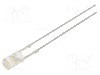 Dioda LED, 3mm, alb cald, 1120...1560mcd, 12...20mA, 5V, OPTOSUPPLY - OSM5DK3HE1B-5V