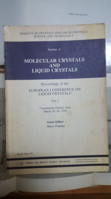 Molecular crystals and liquid crystals, Marco Fontana, Philadelphia 1991, 008 foto