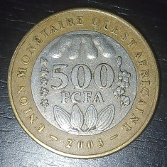 Moneda Africa Vest - 500 Francs 2003