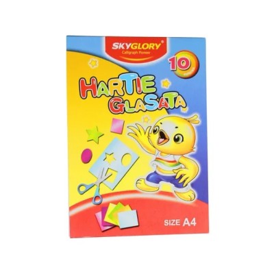 Set 10 Hartie Glasse Colorata Skyglory , Perfecta pentru Proiecte Creative foto