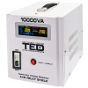 Stabilizator Tensiune TED Electric 6000W, 230V, Sinusoidala Pura, LCD, 2 Iesiri Schuko, Protectie Suprasarcina/Scurtcircuit