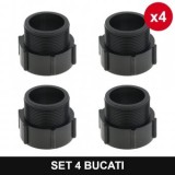 Set 4 bucati - Reductie bazin IBC 1000L S60X6X2" cu filet exterior Topautochei&amp;#174;
