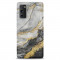 Husa TPU OEM Gilt Marble pentru Samsung Galaxy S20 FE G780, Neagra Gri