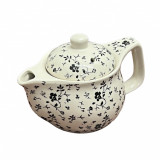 Ceainic din Ceramica cu infuzor metalic, 300 ml, Negru