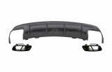 Difuzor Bara Spate cu Ornamente Negru pentru sistemul de evacuare Negre MERCEDES Benz W117 CLA (2013-2018) Facelift CLA45 Carbon Look Performance Auto