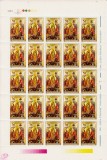 Cumpara ieftin RO 1992 ,LP 1284 ,&quot;Sfintele Pasti&quot;, serie coala de 25 serii ,MNH, Nestampilat