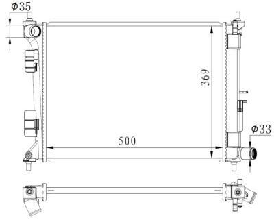 NRF 59263 Radiator, racire motor foto