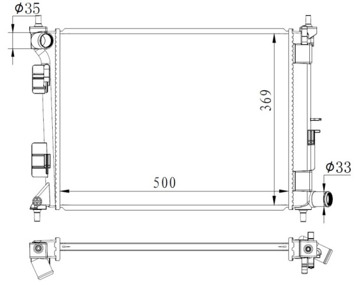 NRF 59263 Radiator, racire motor