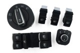 Cumpara ieftin Set 9 butoane Volkswagen Passat, Golf 5, Jetta, Tiguan