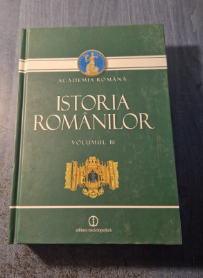 Istoria romabilor volumul 3 genezele romanesti Academia Romana foto