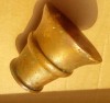 F262-Piva-mojar mic vechi bronz masiv stare buna cu oxidare.