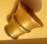 F262-Piva-mojar mic vechi bronz masiv cu oxidare.