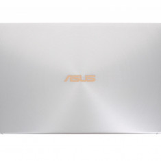 Capac Display cu balamale Laptop, Asus, ZenBook 14 UX433F, UX433FN, UX433FA, UX433FN-2S, 13N1-60A1231, 90NB0JQ4-R7A010, argintiu