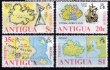 DB1 Antigua 1975 Harti Vechi Insula Corabii 4 v. MNH, Nestampilat