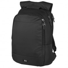 Rucsac Laptop, Case Logic by AleXer, SO, 15.6 inch, 210D nylon, negru, breloc inclus din piele ecologica si metal foto