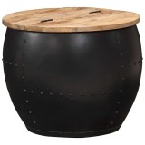 Cumpara ieftin Masuta de cafea, 53 x 43 cm, lemn masiv de mango, rotund
