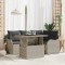 vidaXL Set de canapele pentru grădină 5 pcs Gri deschis Rattan poli 3348458