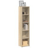 Cumpara ieftin Dulapuri CD-uri, 2 buc., stejar Sonoma, 21x16x93,5 cm, PAL