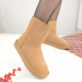 Cizme Tip Ugg De Dama Din Piele Naturala 2124 Maro