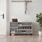 vidaXL Pantofar, gri sonoma, 102x36x60 cm, lemn prelucrat