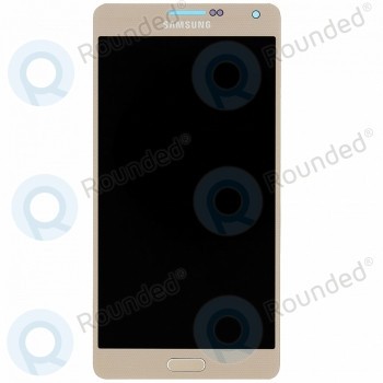Samsung Galaxy A7 (SM-A700F) Modul de afișare LCD + Digitizer auriu GH97-16922F foto