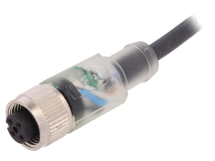 Cablu M12 4-PIN drept 2m