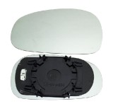 Geam oglinda exterioara cu suport fixare Seat Leon (1p1), 06.2005-2009, Stanga, incalzita; geam convex