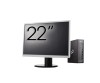 Pachet Calculator Second Hand Fujitsu Esprimo Q958 Mini PC, Intel Core i5-8400 2.80 - 4.00GHz, 8GB DDR4, 256GB SSD + Monitor 22&amp;quot; NewTechnology Me, Fujitsu Siemens
