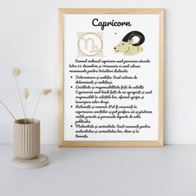 PosterTablou Horoscop Capricorn foto