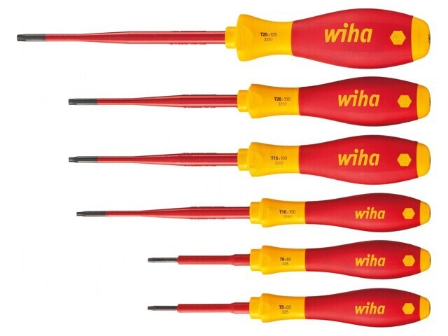 Set Şurubelniţe Izolate Torx&reg; 1kVAC 6 Bucăți